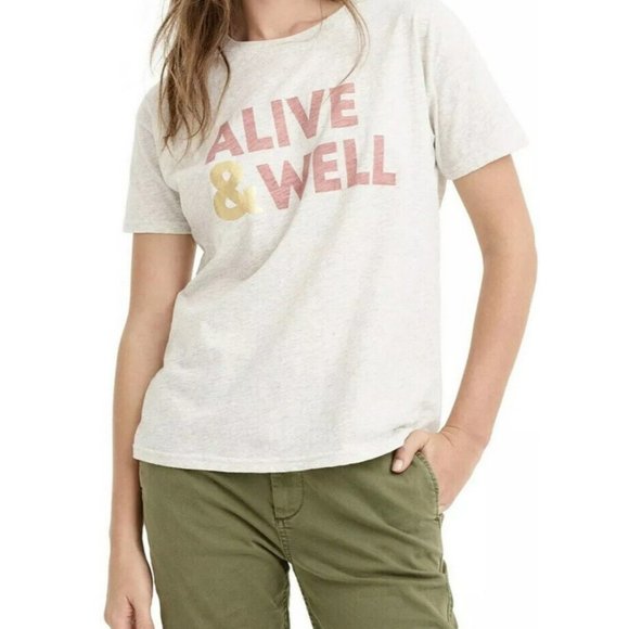 J.CREW Tops - J Crew Alive & Well T Shirt XXS $34
